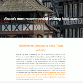 Screenshot of Food & City Tours' website.